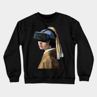 Girl with the Oculus Rift Crewneck Sweatshirt